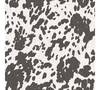 Holden Décor Cowhide Effect Wallpaper Black White Faux Fur Animal Print Feature Wall