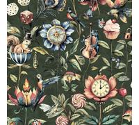 Holden Décor Curious Creatures Wallpaper Emerald Green / Multi Holden 13921
