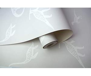 Holden Decor Dino Dictionary Grey 90900 Wallpaper
