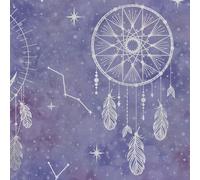 Holden Decor Dreamcatcher Purple Silver Wallpaper Stars Constellation Metallic