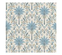 Holden Décor Eastern Horizons Palm Trellis Wallpaper in Blue Holden Décor Blue