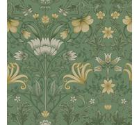 Holden Decor Vintage Wallpaper 10m x 53cm Floral Green