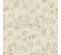 Holden Decor Eucalypto Beige / Dove Heavyweight Vinyl Wallpaper, White