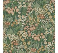 Holden Décor Everbloom Floral Textured Wallpaper in Dark Green Holden Décor Dark Green