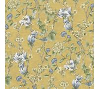 Holden Decor Floral Bird Trail Ochre Wallpaper 13601