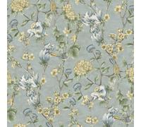 Holden Décor Floral Bird Trail Wallpaper Blue Green Flower Trees Leaves Natural Botanical