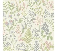 Holden Decor Floral Sprig Botanical Leaf Paradise Garden Flower Leaves Wallpaper in Pink Holden Decor Pink