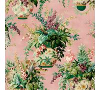 Holden Décor Floral Vase Bouquet Pink Feature Wallpaper