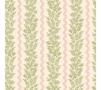 Holden Décor Foliage Stripe Textured Wallpaper in Cream Holden Décor Cream