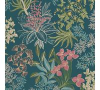 Holden Décor Full Bloom Wallpaper in Teal Holden Décor Teal