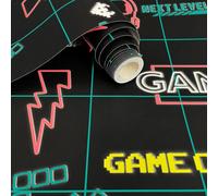 Holden Décor Gamer Black/neon Pink Children's Wallpaper