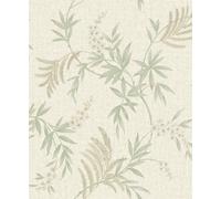 Holden Décor Giovanni Trail Sage Green Classic Traditional Floral Trail Heavyweight Wallpaper