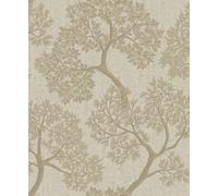 Holden Décor Giovanni Tree Beige Classic Traditional Heavyweight Vinyl Wallpaper