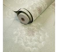 Holden Décor Green Floral Embossed Wallpaper