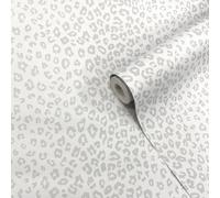 Holden Decor Leopard Spot Grey Wallpaper