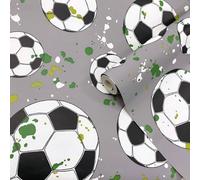Holden Décor Grey Football Smooth Wallpaper