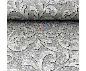 Holden Decor Grey/Silver Ornamental Sequin Wallpaper