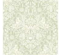 Holden Decor Harlen Wallpaper Trees Flowers Hedgehogs Leaves Rabbits Damask