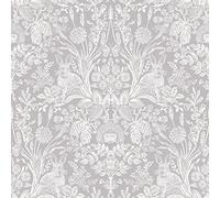 Holden Decor Harlen Wallpaper Trees Flowers Hedgehogs Leaves Rabbits Damask