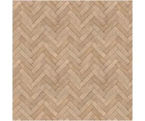Holden Décor Herringbone Brick Effect Vinyl Wallpaper Beige Stone Tile Parquet Feature Wall