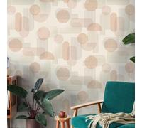 Holden Decor Arch Geo Wallpaper 10m x 53cm Orange, Orange