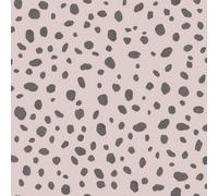 Holden Décor Holden Decor Dalmatian Spot Dot Print Wallpaper Pink And Black 12941