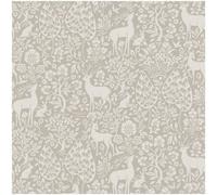 Holden Décor Holden Decor Deer Woods Taupe Wallpaper Washable Paste The Paper Animals Forest
