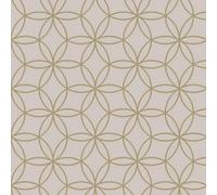 Holden Décor Holden Decor Geometric Circles Disco Beige/gold Metallic Wallpaper 12880 - Feature Wall