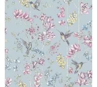 Holden Décor Holden Decor Glitter Humming Bird Teal/multi Floral Bird Smooth Wallpaper