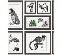 Holden Décor Holden Decor Mad Dogs In Frames Multicoloured Wallpaper 97921