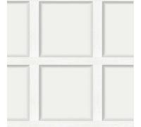 Holden Décor Holden Decor Modern Wood Panel 3D Effect Dove Flat Surface Wallpaper 12983