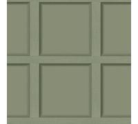 Holden Décor Holden Decor Modern Wood Panel 3D Effect Green Flat Surface Wallpaper 12982