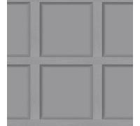 Holden Décor Holden Decor Modern Wood Panel 3D Effect Grey Flat Surface Wallpaper 12981