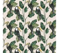 Holden Décor Holden Decor Premium Tiki Neutral Wallpaper Bird Jungle Paste The Wall Botanical