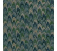 Holden Decor Patagonia Ruba Teal Wallpaper 36132 - Metallic Peacock Feathers
