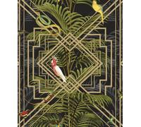 Holden Décor Holden Decor Tropical Congo Geometric Black Wallpaper 90202