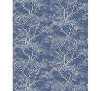 Holden Décor Holden Decor Whispering Trees Sparkle Dusky Blue Wallpaper 65402