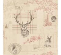 Holden Décor Holden Decor Woodland Animals Cranberry Wallpaper 98010
