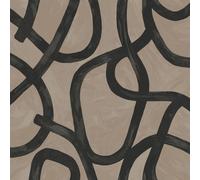 Holden Décor Holden Delamere Linear Swirl Wallpaper Taupe 13460