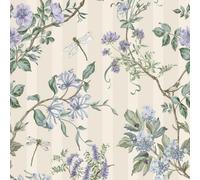 Holden Decor Hampton Gardens Neutral / Blue Wallpaper, Blue