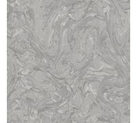 Holden Decor Liquid Marble Swirl Effect Glitter Metallic Shimmer Textured Wallpaper in Grey Holden Decor Grey
