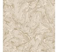 Holden Décor Holden Liquid Marble Swirl Effect Glitter Metallic Shimmer Textured Wallpaper Taupe 50435