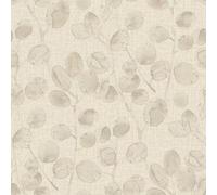 Holden Décor Holden Opus Eucalypto Leaves Botanical Garden Leaf Textured Vinyl Beige Dove Wallpaper