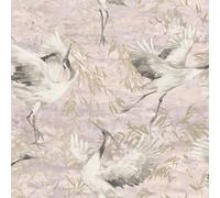 Holden Décor Holden Patagonia Sarus Cranes Wallpaper Pink (36101-Bur)