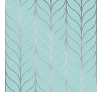 Holden Shimmering Geo Striped Wallpaper Art Deco Trellis Metallic Motif 50063