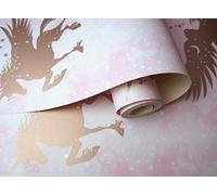 Holden Decor Iridescent Unicorns Pink/Rose Gold 90951