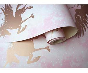 Holden Decor Iridescent Unicorns Pink/Rose Gold 90951