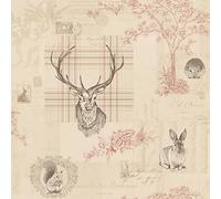 Holden Decor K2 Wallpaper Richmond Red & Charcoal 98010 Full Roll