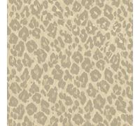 Holden Décor Leopard Print Wallpaper Neutral Beige Cream Gold Metallic Feature Wall