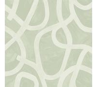 Holden Décor Linear Swirl Wallpaper in Green Holden Décor Green